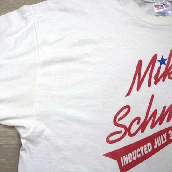 VTG Mike Schmidt #20 Hanes MLB Baseball HOF 95 Shirt Sz 2XL USA Single Stitch - Picture 4 of 8